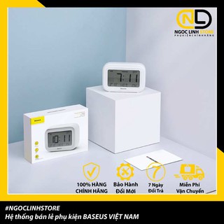 Đồng hồ để bàn baseus subai đo nhiệt độ - báo thức