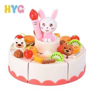 Đồ chơi mô hình bánh kem sinh nhật HYG Toys có đèn và âm thanh vui nhộn thú vị cho bé