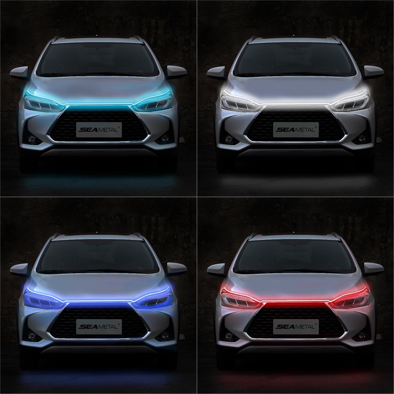 Dây đèn LED SEAMETAL 12V DRL chống thấm nước trang trí vỏ đèn xe hơi tiện dụng