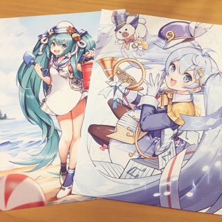 Poster tranh sưu tầm Miku Hatsune