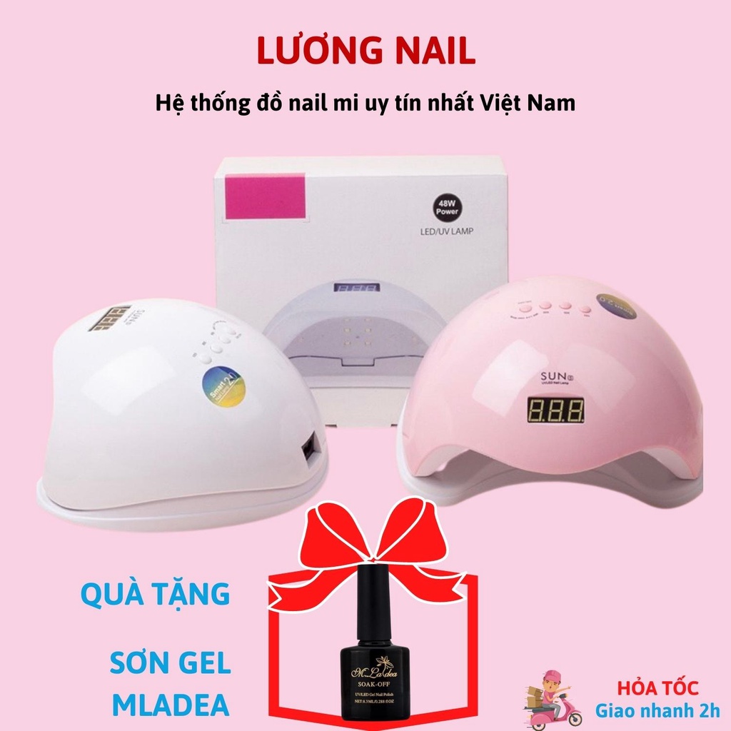 Máy hơ gel máy hơ móng SUN 5 48W đèn LED/UV máy hơ gel mini