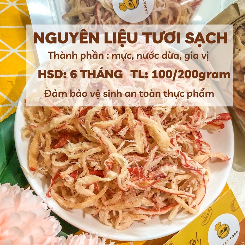 Khô mực xé sợi hấp nước dừa mềm ngọt thơm ngon đặc biệt | Ăn Vặt Jamay Food