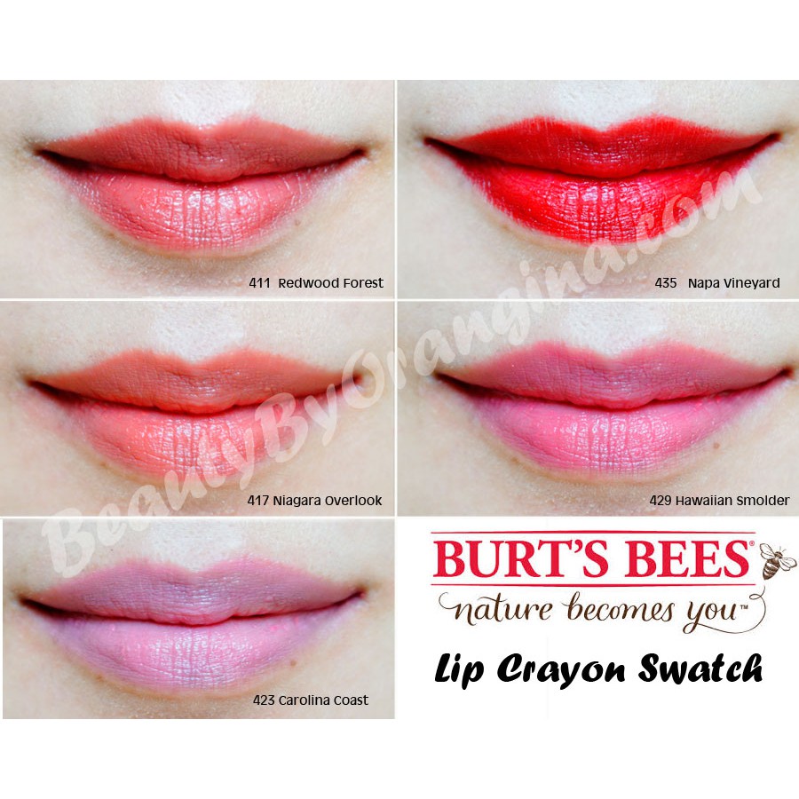 Son Bút Chì BURTS BEES Lip Crayon 100% Thiên Nhiên Burt Bee