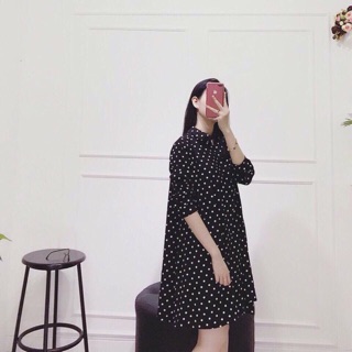 Đầm suông bi caro