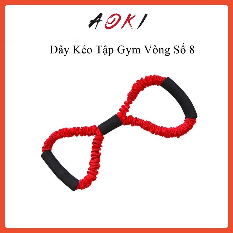 Dây Kéo tập gym dây đàn hồi thể lực chất lượng cao bằng vải tập tay vai lưng dành cho cả nam và nữ vòng số 8