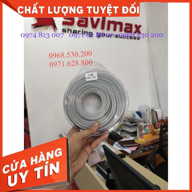 Cước lõi thép cắt cỏ, Cuộn cước cắt cỏ có cáp chịu lực đường kính 3.0 mm hàng Nhật - PKMCCCCC Giá cực Chất