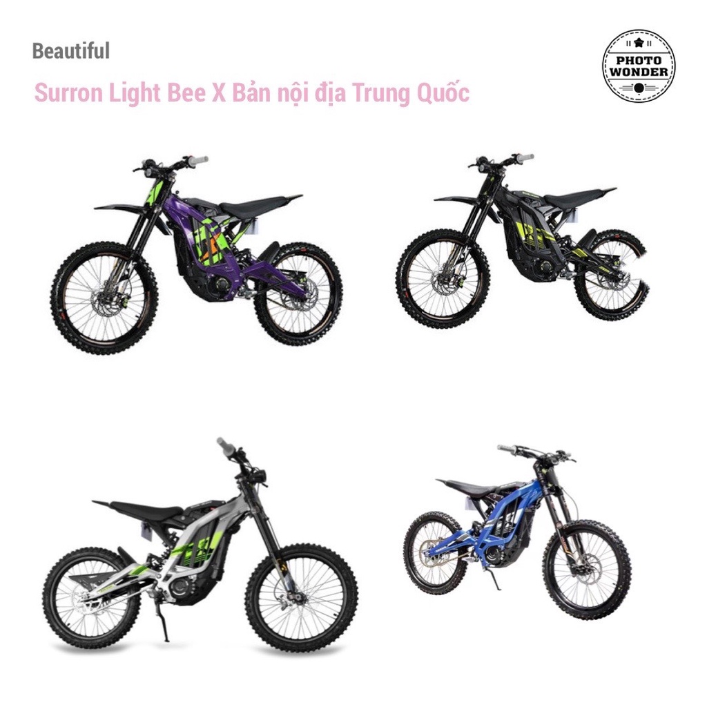 Surron Light Bee X phiên bản nội địa TQ mẫu tem cũ xấu hơn, yếu hơn phiên bản quốc tế
