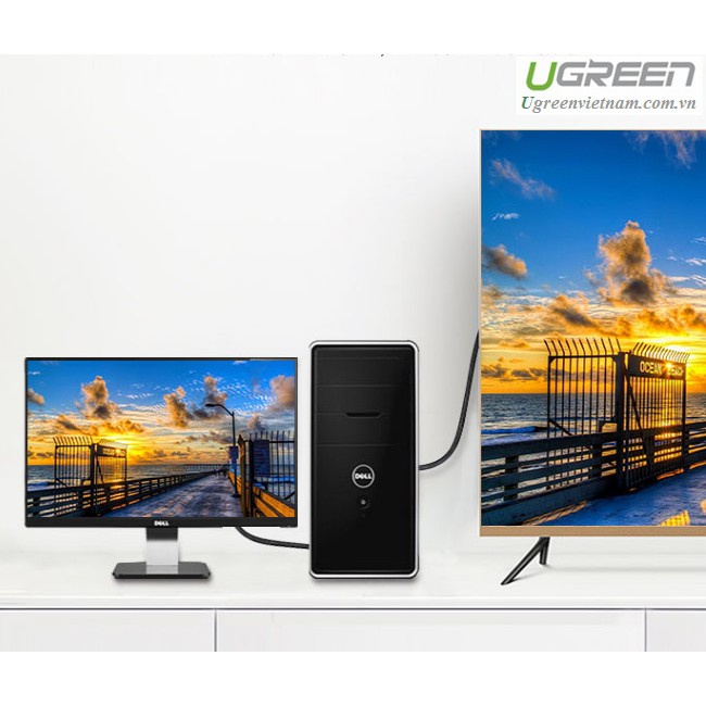 Cáp Displayport to VGA dài 1,5M chính hãng Ugreen 10247 Cao cấp