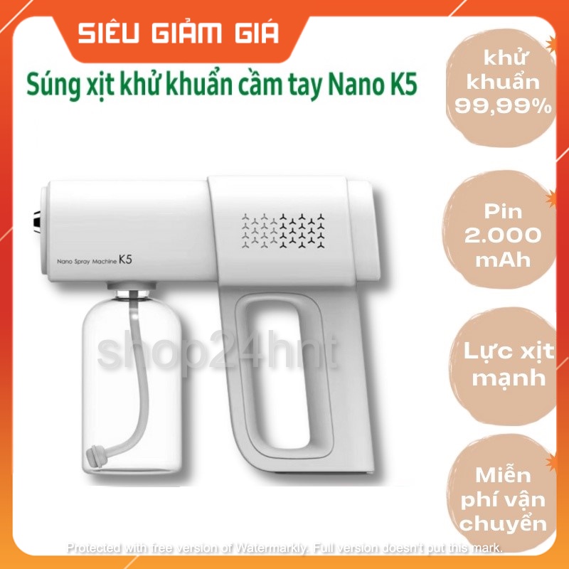 Máy xịt muỗi, xịt côn trùng, ngăn ngừa sốt xuất huyết, xịt tinh dầu, xịt cồn, phun khử khuẩn K5 PRO. BH 12 tháng