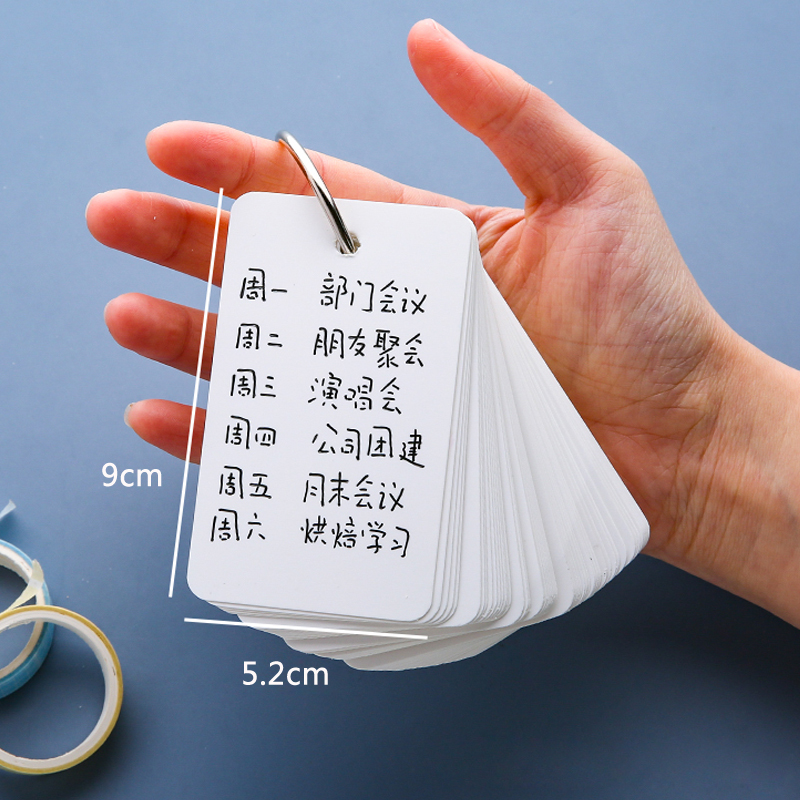 Bộ 100 thẻ giấy ghi chú xinh xắn tiện lợi