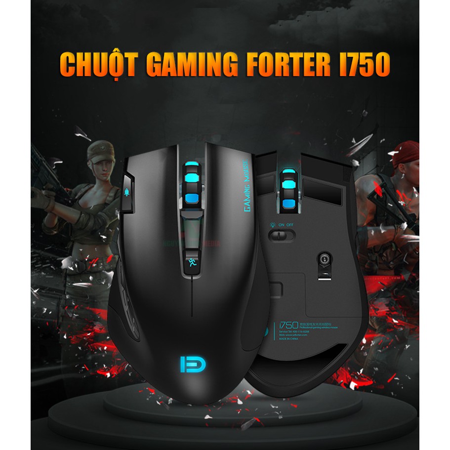 Chuột Game không dây Forter i750 LED RGB 3000DPI