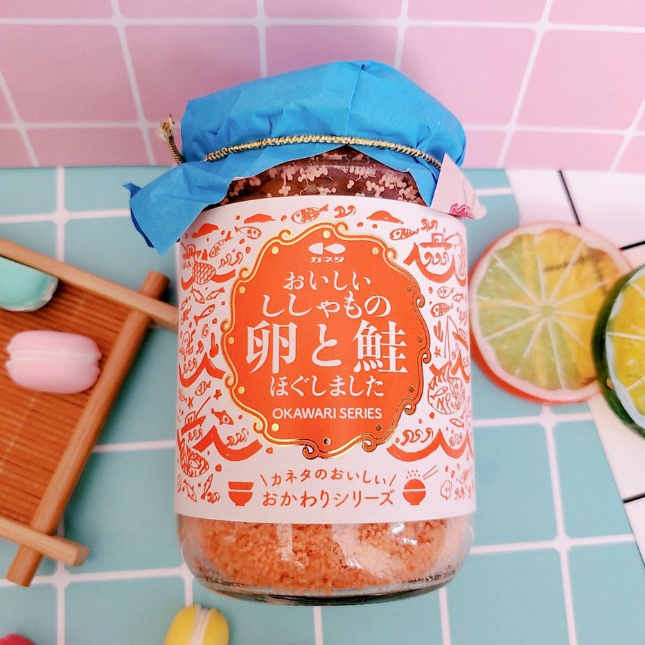 Ruốc Ăn Dặm Nội Địa Nhật Bản OKAWARI Vị Cá Hồi Trộn Trứng Cá Tuyết Thơm Ngon Đầy Dinh Dưỡng Cho Bé Yêu