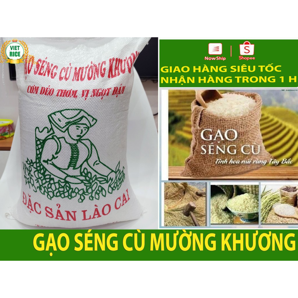 Gạo Séng Cù Mường Khương, Hạt Dài, Cơm Mềm Dẻo, Hương Thơm Ngát, Hàng Loại 1