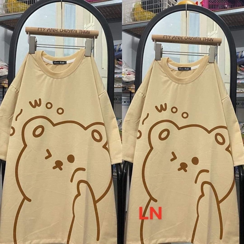 Áo phông gấu to WOO TH6