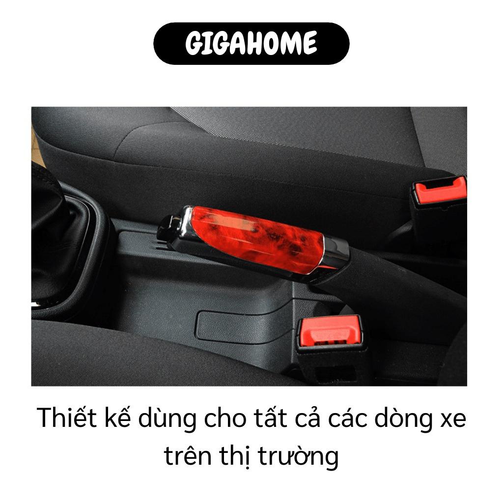 Vỏ Ốp Phanh Tay Xe Hơi GIGAHOME Bọc Tay Thẳng Bao Phanh Giả Gỗ Sang Trọng 7463