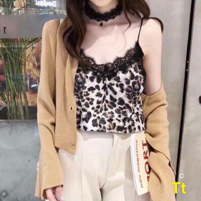 {Sản phẩm} ÁO 2 DÂY PHỐI REN ĐẸP_ÁO 2 DÂY DA BEO_ÁO 2 DÂY MẶC VEST {Chất lượng} | BigBuy360 - bigbuy360.vn