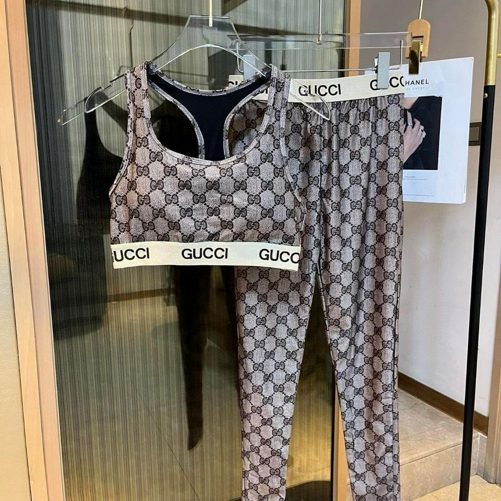 LOVE BIKINI / Bộ Đồ Tập yoga Hai Mảnh Tùy Chỉnh GG Đi Biển / G58 Cho Nữ