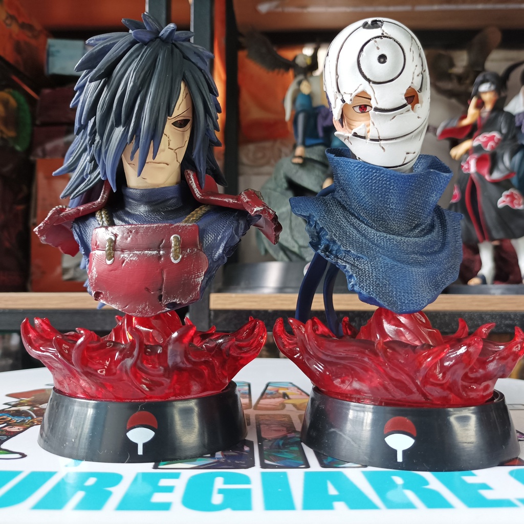 Mô Hình Naruto Bán Thân Uchiha Madara, Opito 16cm Fullbox (không led)