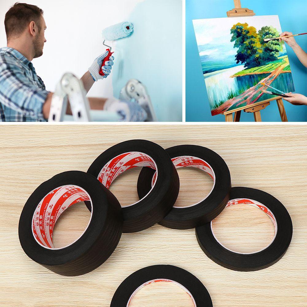 Cuộn Băng Keo Giấy Màu Đen Vẽ Tranh Thủ Công DIY