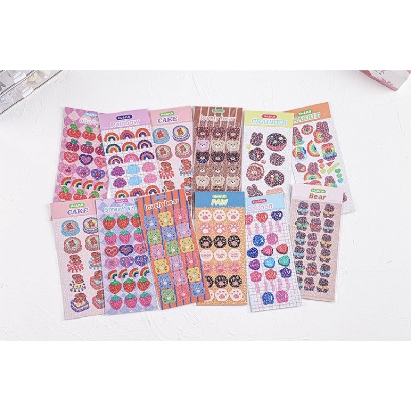 Sticker trang trí nhiều hình pling pling dễ thương
