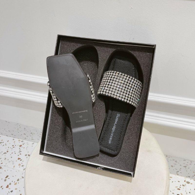 Dép lê quai đá Alex Wangg siêu hot hồng xanh trắng