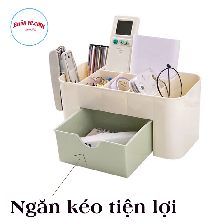 khay đựng mỹ phẩm nhựa đa năng mini có ngăn khéo nhỏ gọn tiện ích - 00085