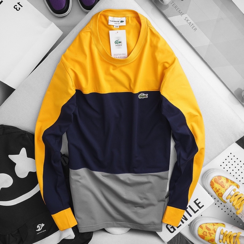 Sweater  áo thun dài tay L a cos te form unisex