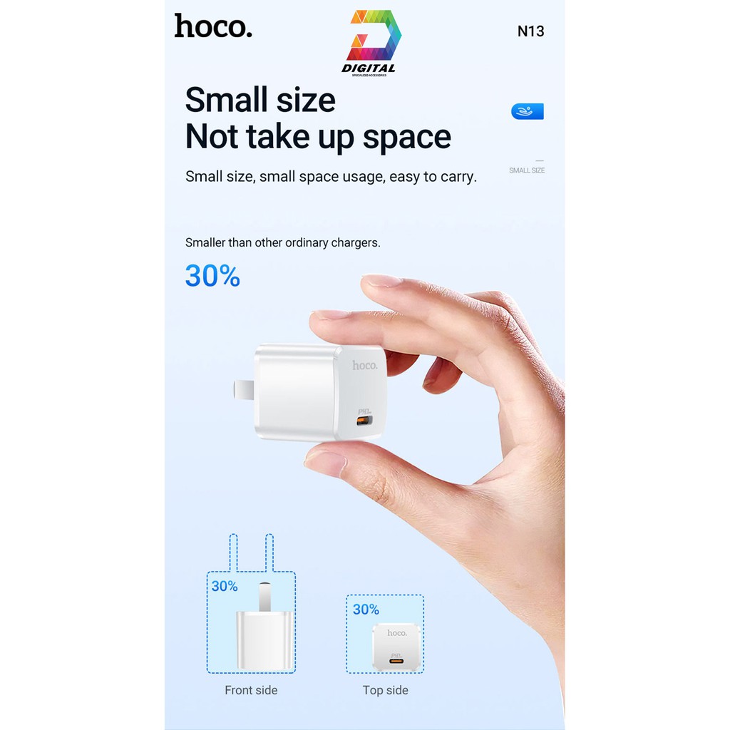 Củ Sạc Nhanh Hoco N13 PD 20W Chính Hãng