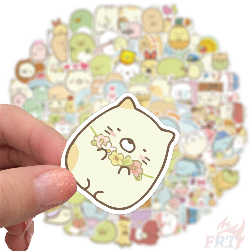 Bộ 100 miếng dán hình nhân vật hoạt hình Sumikko Gurashi đáng yêu