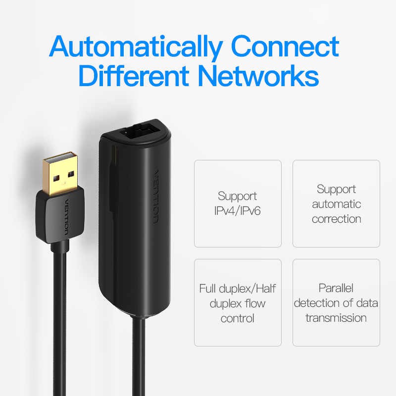 Cáp chuyển USB 2.0 to RJ45/LAN Vention CEGBB