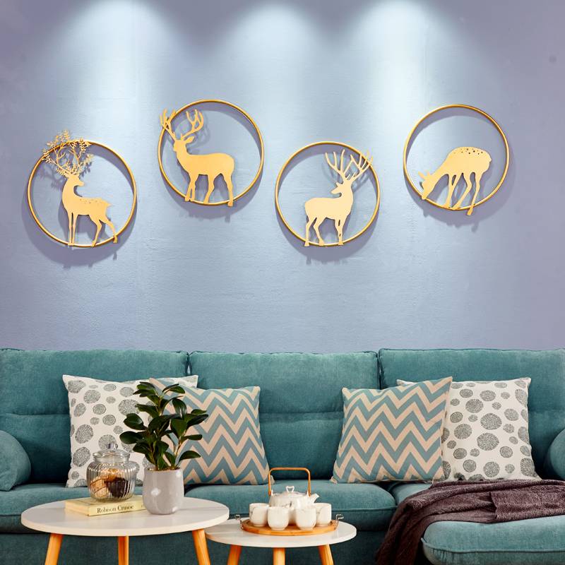 Trung Quốc hiện đại Handmade Wall Elk Trang trí phòng khách Trang trí tường văn phòng6.5