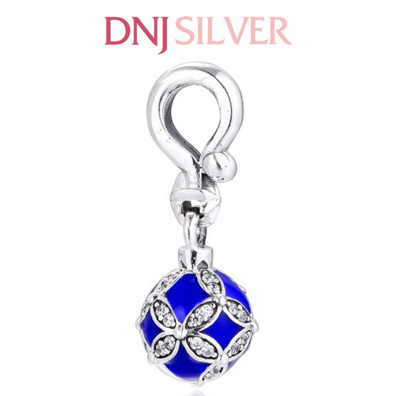 Charm bạc 925 cao cấp, hàng chuẩn bạc - Charm Blue Christmas Ornament thích hợp để mix vòng tay charm - DN176