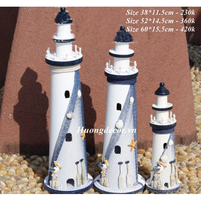Hải đăng gỗ ( nhiều size) a410