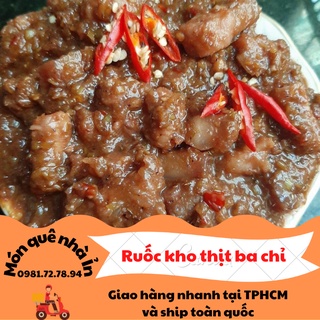 Mắm ruốc Huế kho thịt ba chỉ xả ớt hũ 400 gram