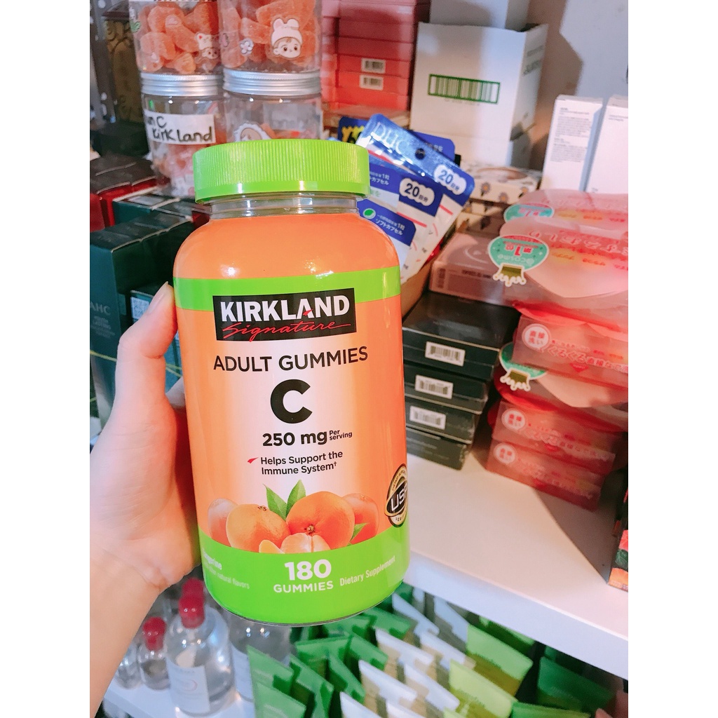 KẸO DẺO VITAMIN C - KIRKLAND ADULT GUMMIES C CỦA MỸ SIÊU NGON
