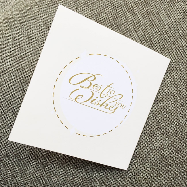 Thiệp vuông gấp floral Sinh Nhật - Happy Birthday