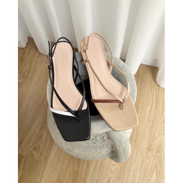 Sandal dây mix màu