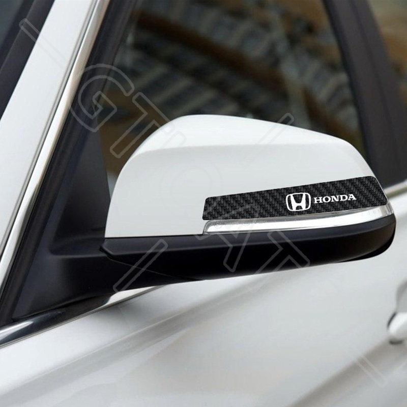 GTIOATO Sợi Carbon Bộ Bảo Vệ Tay Nắm Bát Cửa ô Tô Bộ Bảo Gương Hậu Xe HơI MiếNg DáN ChốNg XưỚC Phụ Kiện Oto Cho Honda City Brio Civic Jazz CRV HRV Accord