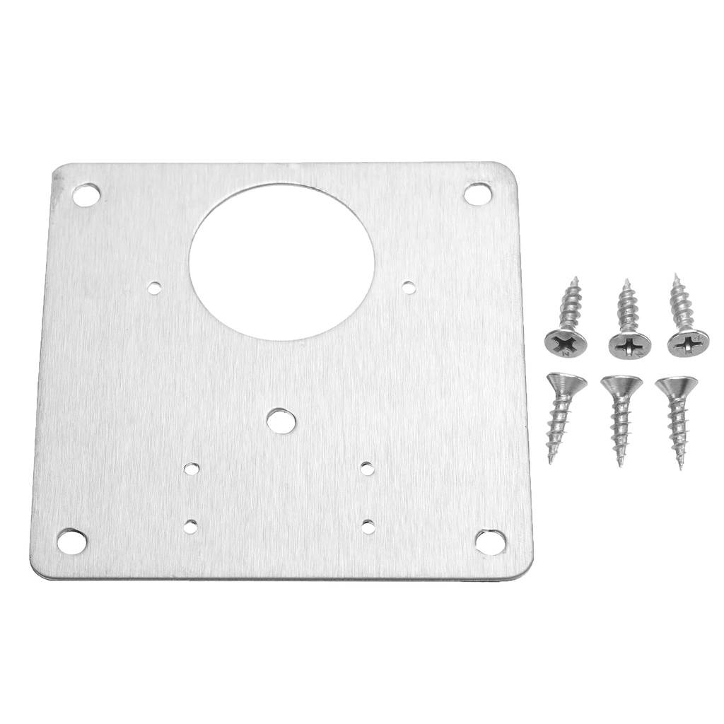 EKEZ 5/10pcs Miếng Tấm Pát Pad Thép Vuông Sửa Bản Lề Tủ Cửa Gỗ Lỗ Vít Door Hinge Repair Kit