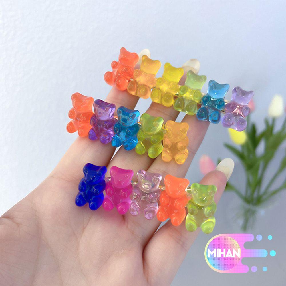 Kẹp tóc hình gấu nhiều màu sắc dễ thương dành cho nữ