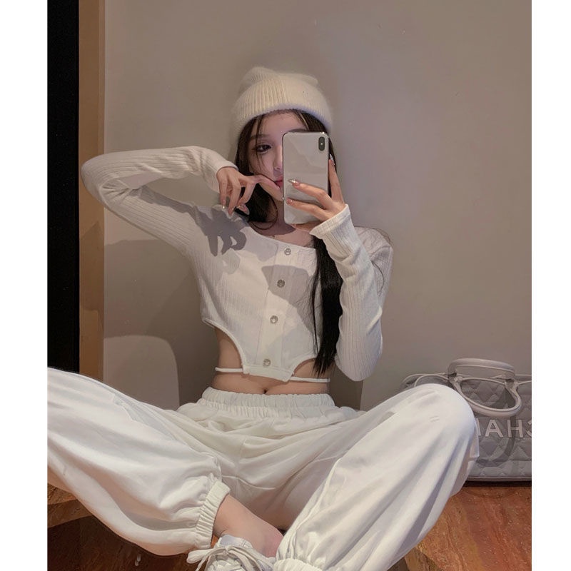 Áo thun COZOKC ngắn tay dài cổ vuông thiết kế độc đáo quyến rũ