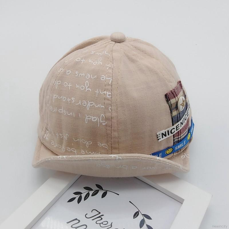Mũ lưỡi trai in chữ phong cách Hàn Quốc dễ thương dành cho các bé