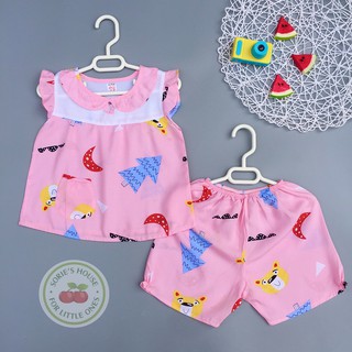 [Ảnh thật] [6-26kg] Bộ tole lanh ĐÙI bé gái
