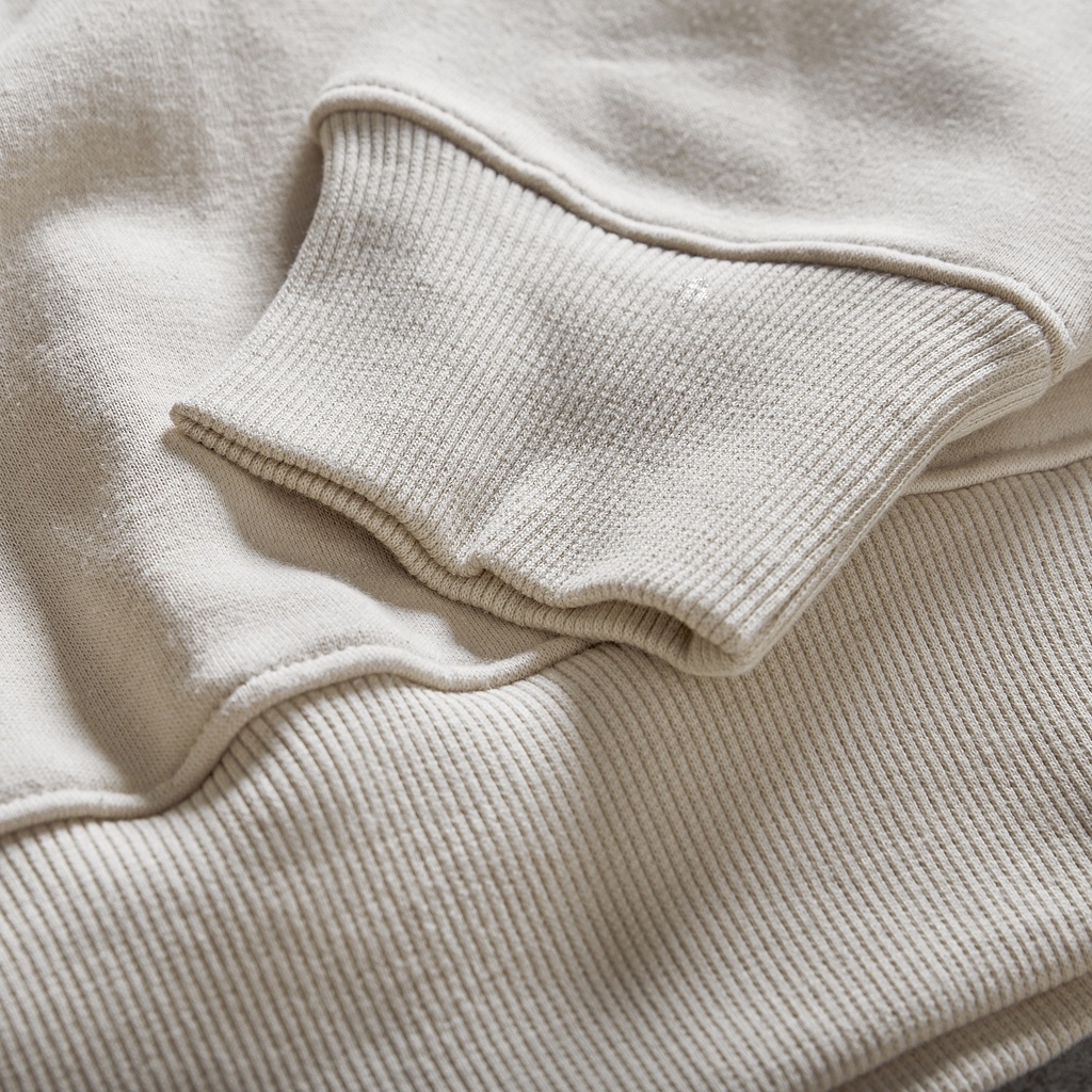 Áo Sweater Tay Dài Graphic Gori | Màu Beige Form Rộng Unisex Nam Nữ