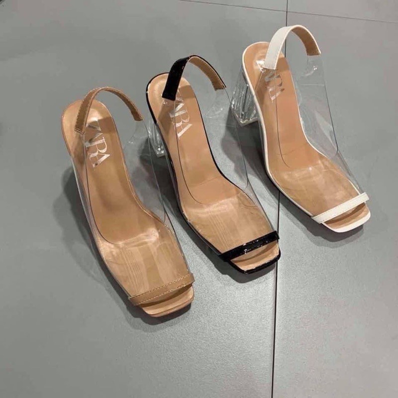Giầy zara quai trong gót trụ