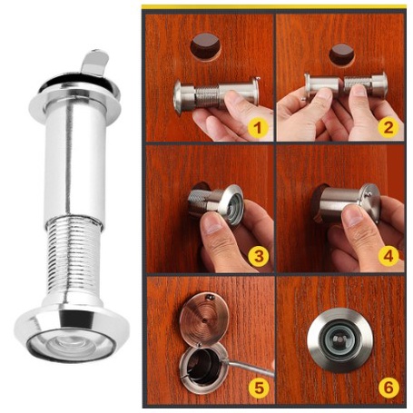 - Mắt thần lắp cửa quan sát hình ảnh 220 độ, an toàn cho gia đình
