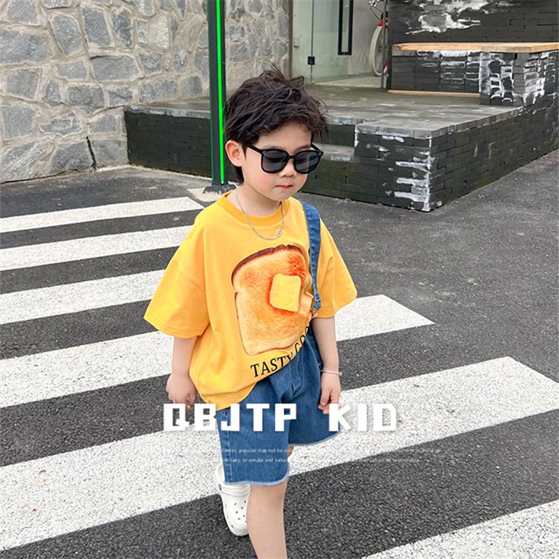 Áo Thun Mỏng Mùa Hè Tay Cộc In Hình Hoạt Hình Thời Trang Mùa Hè Cho Bé Trai 2022
