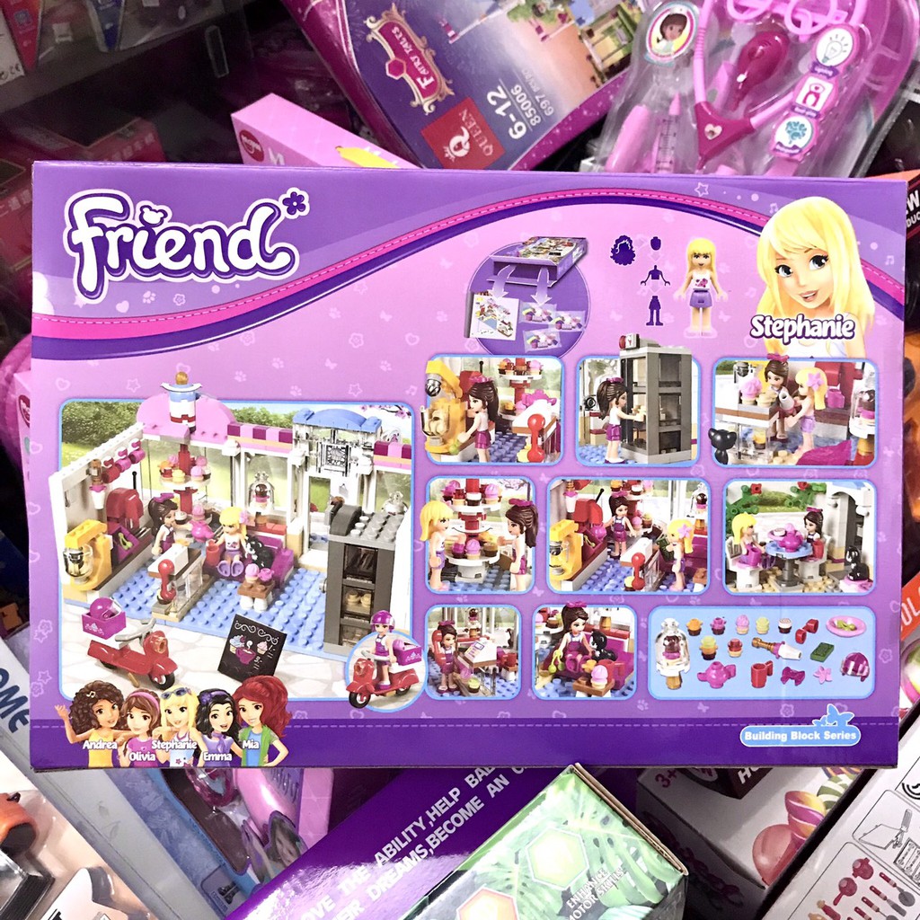 [Rẻ Vô Địch] Lego Lắp Ráp Cửa Hàng Bán Kem Friend 10496