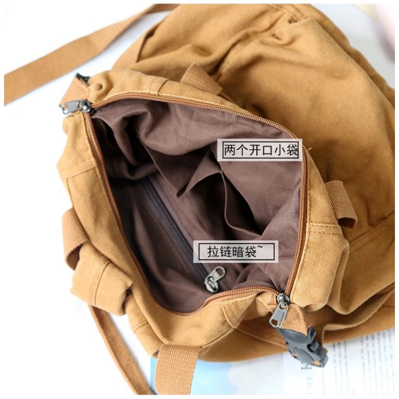 COMBO BALO CANVAS VINTAGE + LOGO CÀI + KẸP GỖ, SỔ TAY MINI, STICKER DÁN,.. ] Chất DÀY DẶN CHỐNG THẤM NƯỚC