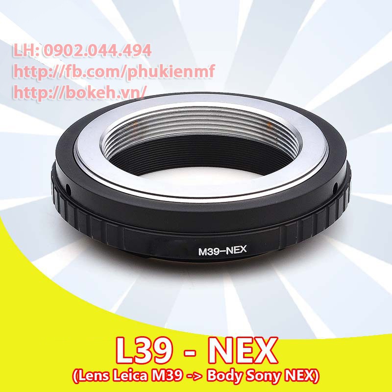 L39-NEX Mount adapter chuyển ngàm cho lens Leica L39 M39 sang body Sony E ( L39-Sony M39-NEX M39-Sony NEX )